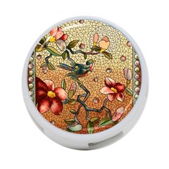 Flower Cubism Mosaic Vintage 4-port Usb Hub (one Side) by Pakrebo