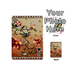 Flower Cubism Mosaic Vintage Playing Cards 54 (mini) by Pakrebo