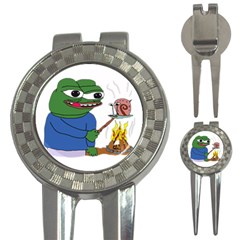 Apu Apustaja Roasting A Snail On A Campfire Pepe The Frog Pepethefrog The Helper Kekistan 3-in-1 Golf Divots by snek