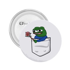 Apu Apustaja Roasting A Snail On A Campfire Pepe The Frog Pocket Tee Kekistan 2 25  Buttons by snek