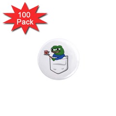 Apu Apustaja Roasting A Snail On A Campfire Pepe The Frog Pocket Tee Kekistan 1  Mini Magnets (100 Pack)  by snek