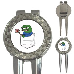 Apu Apustaja Roasting A Snail On A Campfire Pepe The Frog Pocket Tee Kekistan 3-in-1 Golf Divots by snek