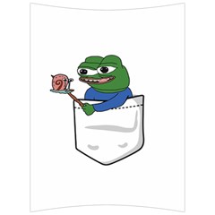 Apu Apustaja Roasting A Snail On A Campfire Pepe The Frog Pocket Tee Kekistan Back Support Cushion by snek