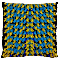 Flowers Coming From Above Ornate Decorative Large Cushion Case (one Side) by pepitasart