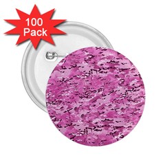 Pink Camouflage Army Military Girl 2 25  Buttons (100 Pack)  by snek