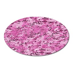 Pink Camouflage Army Military Girl Oval Magnet by snek