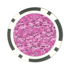 Pink Camouflage Army Military Girl Poker Chip Card Guard by snek