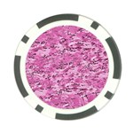 Pink Camouflage Army Military Girl Poker Chip Card Guard (10 pack) Front