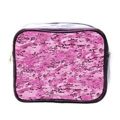 Pink Camouflage Army Military Girl Mini Toiletries Bag (one Side) by snek