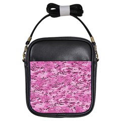 Pink Camouflage Army Military Girl Girls Sling Bag by snek