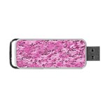 Pink Camouflage Army Military Girl Portable USB Flash (Two Sides) Front