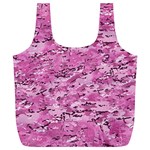 Pink Camouflage Army Military Girl Full Print Recycle Bag (XL) Back