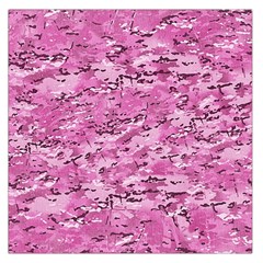 Pink Camouflage Army Military Girl Large Satin Scarf (square) by snek