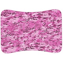 Pink Camouflage Army Military Girl Velour Seat Head Rest Cushion by snek