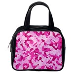 Standard Pink Camouflage Army Military Girl funny pattern Classic Handbag (Two Sides) Back