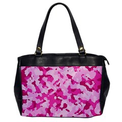 Standard Pink Camouflage Army Military Girl Funny Pattern Oversize Office Handbag by snek