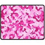 Standard Pink Camouflage Army Military Girl funny pattern Double Sided Fleece Blanket (Medium)  58.8 x47.4  Blanket Front