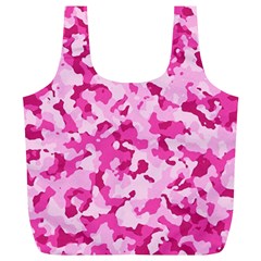 Standard Pink Camouflage Army Military Girl Funny Pattern Full Print Recycle Bag (xl) by snek