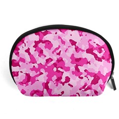 Standard Pink Camouflage Army Military Girl Funny Pattern Accessory Pouch (large) by snek