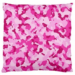 Standard Pink Camouflage Army Military Girl Funny Pattern Standard Flano Cushion Case (two Sides) by snek