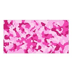 Standard Pink Camouflage Army Military Girl Funny Pattern Satin Shawl by snek