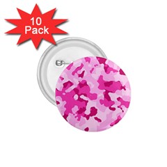 Standard Pink Camouflage Army Military Girl 1 75  Buttons (10 Pack) by snek