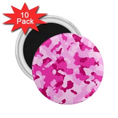 Standard Pink Camouflage Army Military Girl 2 25  Magnets (10 Pack) 