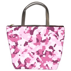 Standard Violet Pink Camouflage Army Military Girl Bucket Bag by snek