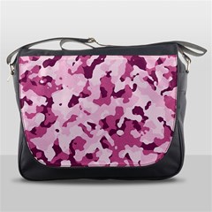 Standard Violet Pink Camouflage Army Military Girl Messenger Bag by snek