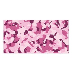 Standard Violet Pink Camouflage Army Military Girl Satin Shawl by snek