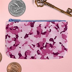 Standard Violet Pink Camouflage Army Military Girl Large Coin Purse by snek