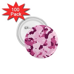 Standard Violet Pink Camouflage Army Military Girl 1 75  Buttons (100 Pack)  by snek