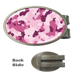 Standard Violet Pink Camouflage Army Military Girl Money Clips (oval)  by snek