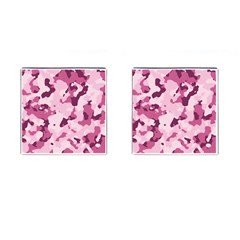 Standard Violet Pink Camouflage Army Military Girl Cufflinks (square) by snek