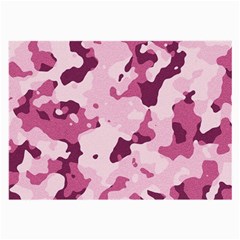 Standard Violet Pink Camouflage Army Military Girl Large Glasses Cloth (2-side) by snek