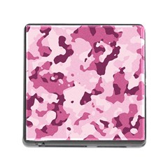 Standard Violet Pink Camouflage Army Military Girl Memory Card Reader (square 5 Slot) by snek