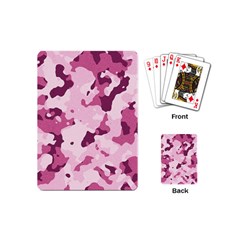 Standard Violet Pink Camouflage Army Military Girl Playing Cards (mini) by snek