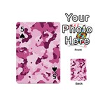 Standard Violet Pink Camouflage Army Military Girl Playing Cards 54 (Mini) Front - Spade5