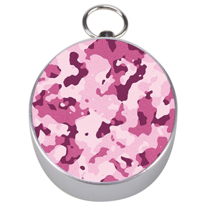 Standard Violet Pink Camouflage Army Military Girl Silver Compasses