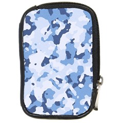 Standard Light Blue Camouflage Army Military Compact Camera Leather Case