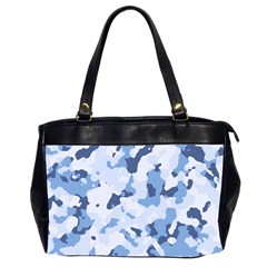 Standard Light Blue Camouflage Army Military Oversize Office Handbag (2 Sides) by snek