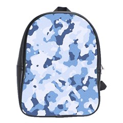 Standard Light Blue Camouflage Army Military School Bag (xl) by snek