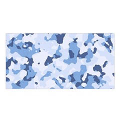 Standard Light Blue Camouflage Army Military Satin Shawl by snek