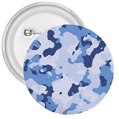 Standard Light Blue Camouflage Army Military 3  Buttons by snek