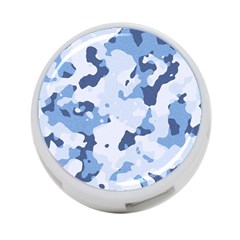 Standard Light Blue Camouflage Army Military 4-port Usb Hub (two Sides) by snek