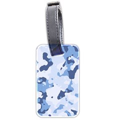 Standard Light Blue Camouflage Army Military Luggage Tags (two Sides) by snek