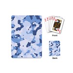 Standard light blue Camouflage Army Military Playing Cards (Mini) Back