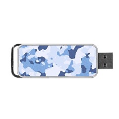 Standard Light Blue Camouflage Army Military Portable Usb Flash (two Sides) by snek