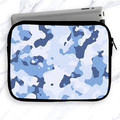 Standard Light Blue Camouflage Army Military Apple Ipad 2/3/4 Zipper Cases by snek