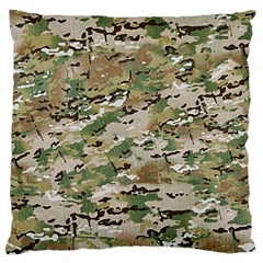 Wood Camouflage Military Army Green Khaki Pattern Standard Flano Cushion Case (one Side) by snek